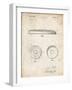 PP854-Vintage Parchment Frisbee Patent Poster-Cole Borders-Framed Giclee Print
