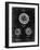 PP856-Black Grunge Golf Ball 1902 Patent Poster-Cole Borders-Framed Giclee Print