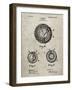 PP856-Sandstone Golf Ball 1902 Patent Poster-Cole Borders-Framed Giclee Print