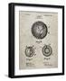 PP856-Sandstone Golf Ball 1902 Patent Poster-Cole Borders-Framed Giclee Print