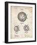 PP856-Vintage Parchment Golf Ball 1902 Patent Poster-Cole Borders-Framed Giclee Print