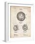 PP856-Vintage Parchment Golf Ball 1902 Patent Poster-Cole Borders-Framed Giclee Print