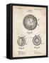 PP856-Vintage Parchment Golf Ball 1902 Patent Poster-Cole Borders-Framed Stretched Canvas