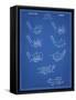 PP857-Blueprint Golf Club Head Patent Poster-Cole Borders-Framed Stretched Canvas