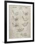 PP857-Sandstone Golf Club Head Patent Poster-Cole Borders-Framed Giclee Print