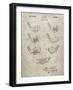 PP857-Sandstone Golf Club Head Patent Poster-Cole Borders-Framed Giclee Print