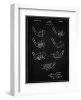 PP857-Vintage Black Golf Club Head Patent Poster-Cole Borders-Framed Giclee Print