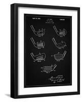 PP857-Vintage Black Golf Club Head Patent Poster-Cole Borders-Framed Giclee Print