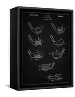 PP857-Vintage Black Golf Club Head Patent Poster-Cole Borders-Framed Stretched Canvas