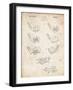 PP857-Vintage Parchment Golf Club Head Patent Poster-Cole Borders-Framed Giclee Print