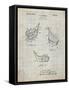 PP858-Antique Grid Parchment Golf Fairway Club Head Patent Poster-Cole Borders-Framed Stretched Canvas