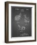 PP858-Black Grid Golf Fairway Club Head Patent Poster-Cole Borders-Framed Giclee Print