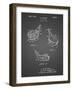 PP858-Black Grid Golf Fairway Club Head Patent Poster-Cole Borders-Framed Giclee Print