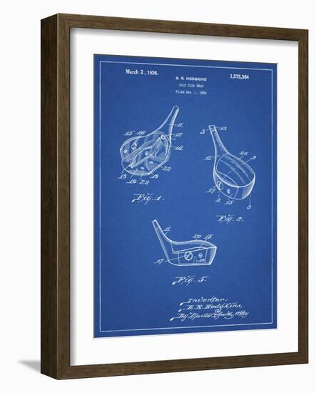 PP858-Blueprint Golf Fairway Club Head Patent Poster-Cole Borders-Framed Giclee Print