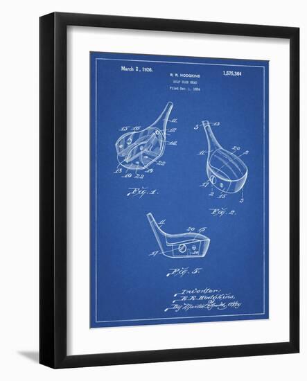 PP858-Blueprint Golf Fairway Club Head Patent Poster-Cole Borders-Framed Giclee Print