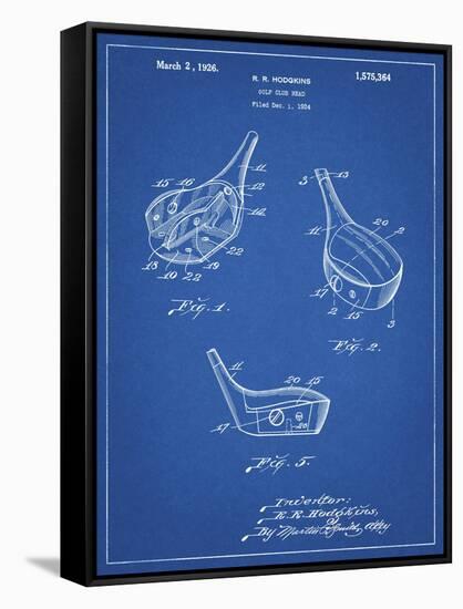 PP858-Blueprint Golf Fairway Club Head Patent Poster-Cole Borders-Framed Stretched Canvas