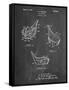 PP858-Chalkboard Golf Fairway Club Head Patent Poster-Cole Borders-Framed Stretched Canvas