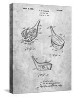 PP858-Slate Golf Fairway Club Head Patent Poster-Cole Borders-Stretched Canvas