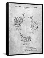 PP858-Slate Golf Fairway Club Head Patent Poster-Cole Borders-Framed Stretched Canvas