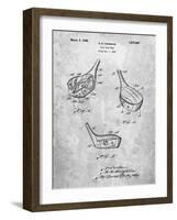 PP858-Slate Golf Fairway Club Head Patent Poster-Cole Borders-Framed Giclee Print