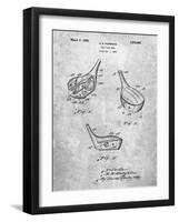 PP858-Slate Golf Fairway Club Head Patent Poster-Cole Borders-Framed Giclee Print
