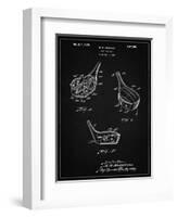 PP858-Vintage Black Golf Fairway Club Head Patent Poster-Cole Borders-Framed Giclee Print