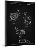 PP858-Vintage Black Golf Fairway Club Head Patent Poster-Cole Borders-Mounted Giclee Print