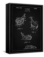 PP858-Vintage Black Golf Fairway Club Head Patent Poster-Cole Borders-Framed Stretched Canvas