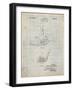 PP859-Antique Grid Parchment Golf Sand Wedge Patent Poster-Cole Borders-Framed Giclee Print