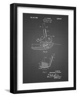 PP859-Black Grid Golf Sand Wedge Patent Poster-Cole Borders-Framed Giclee Print