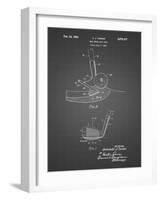 PP859-Black Grid Golf Sand Wedge Patent Poster-Cole Borders-Framed Giclee Print