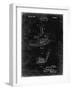 PP859-Black Grunge Golf Sand Wedge Patent Poster-Cole Borders-Framed Giclee Print