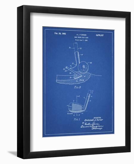 PP859-Blueprint Golf Sand Wedge Patent Poster-Cole Borders-Framed Premium Giclee Print