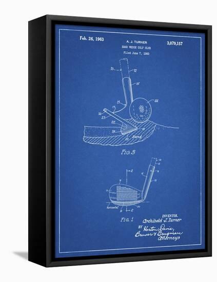 PP859-Blueprint Golf Sand Wedge Patent Poster-Cole Borders-Framed Stretched Canvas