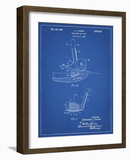 PP859-Blueprint Golf Sand Wedge Patent Poster-Cole Borders-Framed Giclee Print