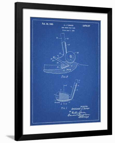 PP859-Blueprint Golf Sand Wedge Patent Poster-Cole Borders-Framed Giclee Print