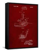 PP859-Burgundy Golf Sand Wedge Patent Poster-Cole Borders-Framed Stretched Canvas