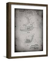 PP859-Faded Grey Golf Sand Wedge Patent Poster-Cole Borders-Framed Giclee Print