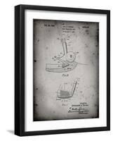 PP859-Faded Grey Golf Sand Wedge Patent Poster-Cole Borders-Framed Giclee Print