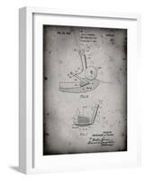 PP859-Faded Grey Golf Sand Wedge Patent Poster-Cole Borders-Framed Giclee Print