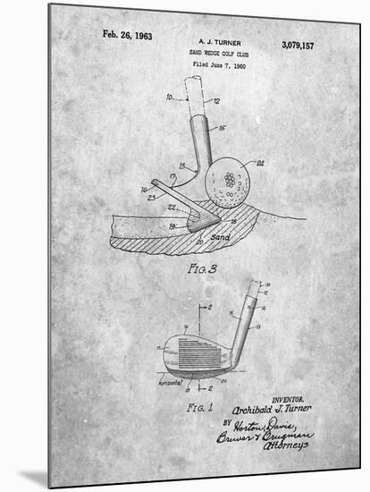PP859-Slate Golf Sand Wedge Patent Poster-Cole Borders-Mounted Giclee Print