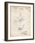 PP859-Vintage Parchment Golf Sand Wedge Patent Poster-Cole Borders-Framed Giclee Print