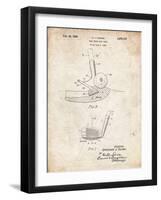 PP859-Vintage Parchment Golf Sand Wedge Patent Poster-Cole Borders-Framed Giclee Print