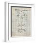 PP86-Antique Grid Parchment Nintendo 64 Controller Patent Poster-Cole Borders-Framed Premium Giclee Print