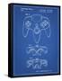 PP86-Blueprint Nintendo 64 Controller Patent Poster-Cole Borders-Framed Stretched Canvas