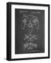 PP86-Chalkboard Nintendo 64 Controller Patent Poster-Cole Borders-Framed Giclee Print