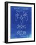 PP86-Faded Blueprint Nintendo 64 Controller Patent Poster-Cole Borders-Framed Giclee Print