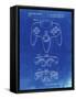 PP86-Faded Blueprint Nintendo 64 Controller Patent Poster-Cole Borders-Framed Stretched Canvas