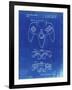 PP86-Faded Blueprint Nintendo 64 Controller Patent Poster-Cole Borders-Framed Giclee Print