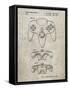 PP86-Sandstone Nintendo 64 Controller Patent Poster-Cole Borders-Framed Stretched Canvas